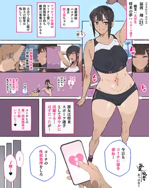 [Agobitch Nee-san] Shōrai supōtsu senshu o mezasu rikujō-bu-chan, kōchi ni akkenaku cuī líng Sa rete