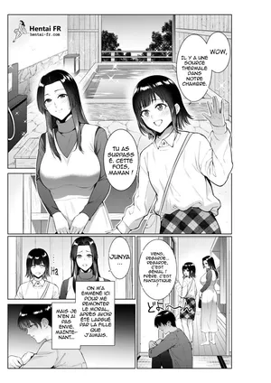 [Natsu no Oyatsu] Ryokan de Oyakodon | Sex with Mother and Sister at a Ryokan [french][hentai-FR.com]