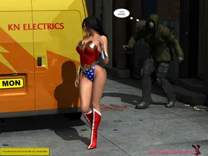 [MrBunnyArt] wonder woman vs cain (wonder woman) [Korean]